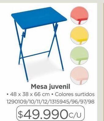 Easy Mesa juvenil oferta