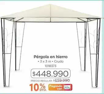 Easy Pérgola en hierro oferta