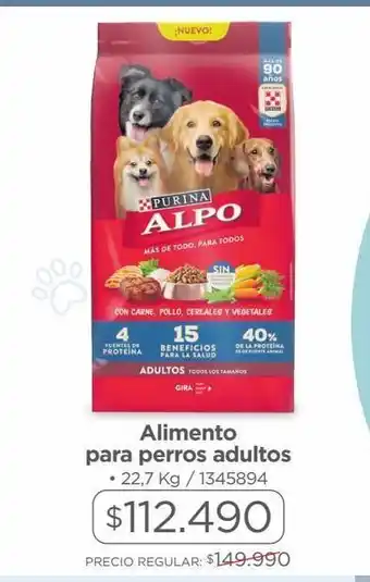 Easy Alimento para perros adultos purina 22,7kg oferta