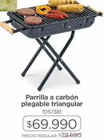 Easy Parrilla a carbón plegable triangular oferta