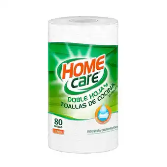 Jumbo Toalla home care doble hoja x1rollo x80 hojas oferta