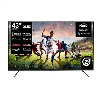 Kalley Tv kalley 43 pulgadas 109 cm k-atv43uhdqw 4k-uhd qled plano smart tv android oferta