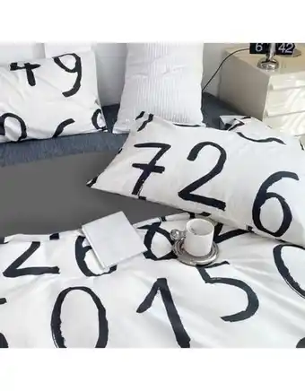 Flamingo Edredon digital numeros negros + sobresabana unicolor oferta