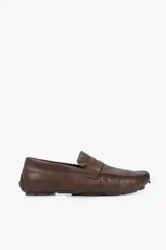 Vélez Mocasines driver oporto de cuero tradicional cafe oferta