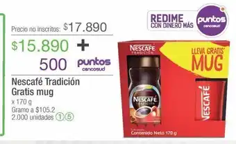 Jumbo Nescacafé tradición gratis mug oferta