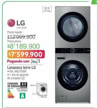 Jumbo Lavadora secadora lg oferta