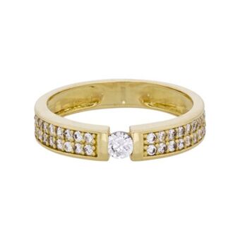 Kevin's Joyeros Anillo en oro amarillo de 18 kilates, con zircones oferta