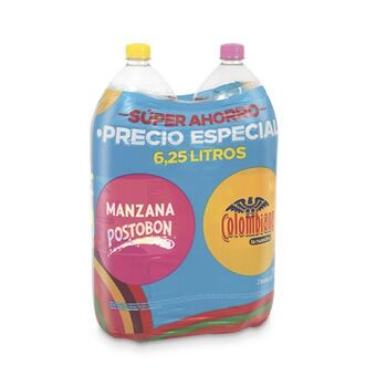 Makro Gaseosa manzana+colombiana postobon 3.125l oferta