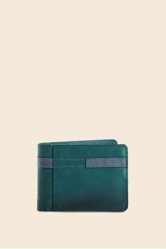 Vélez Billetera ocaso de cuero para hombre sobrepuestos decorativos oferta