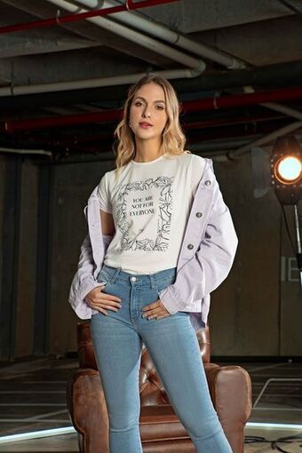 Pacífika Camiseta manga corta marfil oferta