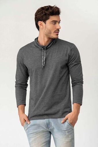 Pacífika Camiseta manga larga negro oferta