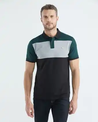 Chevignon Camiseta de hombre tipo polo, slim fit manga corta - bloque jaspe oferta