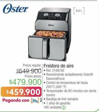 Jumbo Freidora de aire oster oferta
