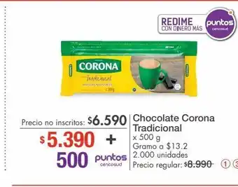 Metro Chocolate corona x 500g oferta