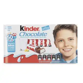 Makro Chocolatina kinder chocolate 100g en 8u oferta