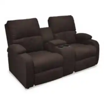 Falabella Sofá reclinable 2 puestos microfibra push arm new rest oferta