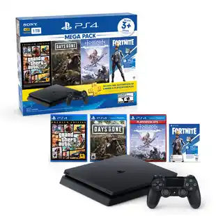 Alkomprar Consola PS4 1TB + 1 Control + 3 Juegos ( (Zero Dawn Complete Edition, Days Gone, Grand Theft Auto V Premium Edition ) + Cont oferta