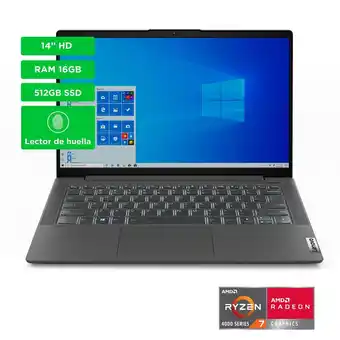 Falabella Portátiles Lenovo 14 pulgadas AMD RYZEN R7 16GB 512GB oferta
