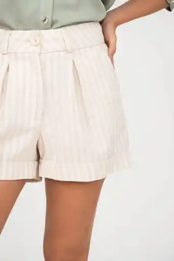 Unipunto Short en lino con guardapolvo oferta
