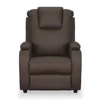 Muebles Jamar Silla reclinable matti eurocuero marrón oferta