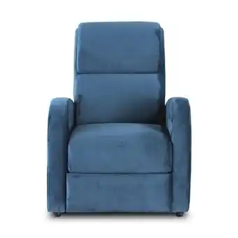 Muebles Jamar Silla reclinable bruce velvet indigo oferta