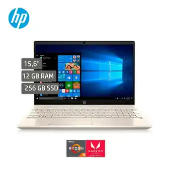 Falabella Portátil HP Pavilion Laptop 15.6 pulgadas AMD RYZEN R3 12GB 256GB oferta