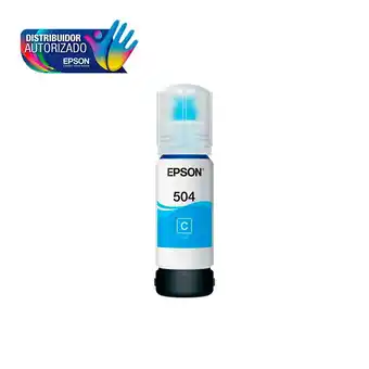 Falabella Acciones botellas de tinta epson t504 cyan oferta