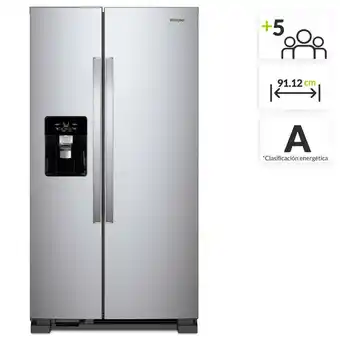 Nevecón Whirlpool Side by Side 656 lt 7WCS25SDHM