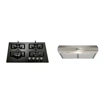 Falabella Combo Estufa Empotrable Whirlpool a Gas 4 Quemadores + Campana Extractora de Pared Whirlpool WH6010S oferta