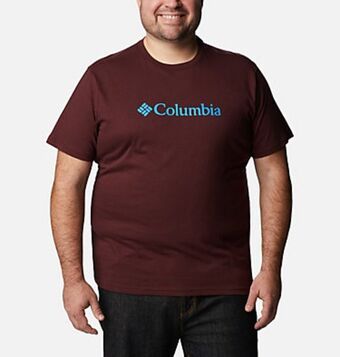 Columbia Camiseta de algodón orgánico basic logo™ para hombre - tallas grandes oferta