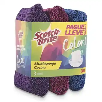 Makro Multiesponja colors scothbrite pague2lleve3 oferta