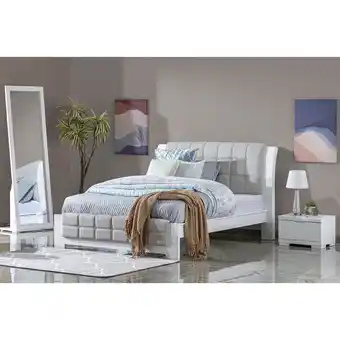 Muebles Jamar Alcoba doble noruega eurolino plata, blanco oferta
