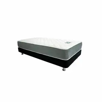 Alkosto Combo dormiluna: colchón resortado semidoble eclipse 120x190 cm + base cama negra oferta
