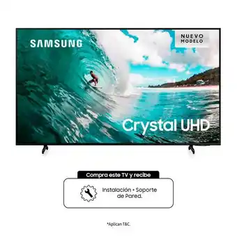 Superdroguería Olímpica Televisor samsung 55 pulgadas crystal uhd 4k smart un55bu8000kxzl oferta