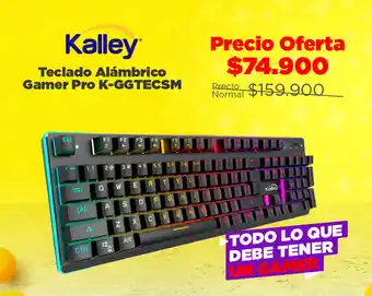 Alkomprar Kalley Teclado Almbrico Gamer Pro K-GGTECSM oferta