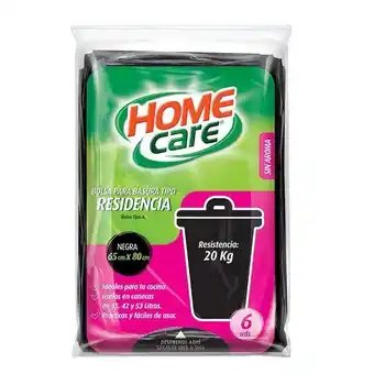 Jumbo Bolsa home care 65 x80 cm residencia negra talco x6 und oferta