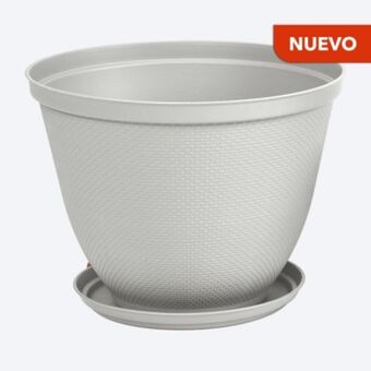 Rimax Matera redonda rafia 35 cm con plato oferta