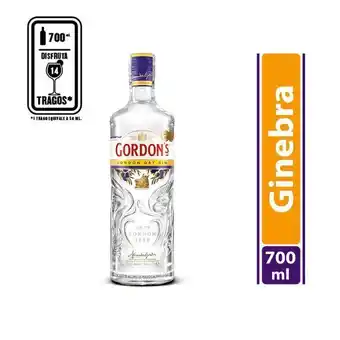 Olímpica Ginebra gordons london dry 700ml oferta