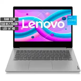 Linio Computador portatil lenovo intel core i3-1115g4 ssd 256gb ram 12gb fhd 14 oferta