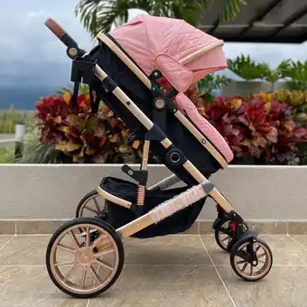 Éxito Coche moises britto maxibaby rosado oferta
