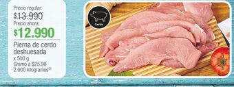 Jumbo Pierna de cerdo deshuesada x 500 g oferta