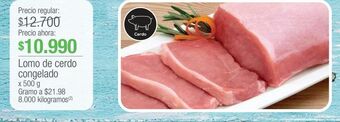 Jumbo Lomo de cerdo congelado x 500 g oferta
