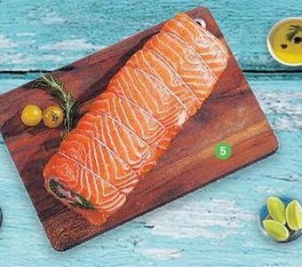 Jumbo Rollo de salmón fresco x 500 g oferta