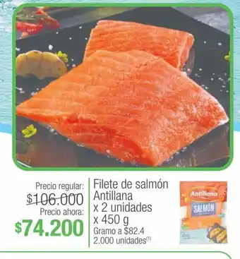 Jumbo Filete de salmón antillana x 2 unidades x 450 g oferta