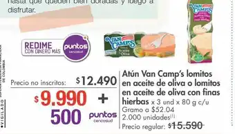 Metro Atún van camp's 3un x 80g oferta