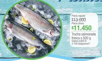 Jumbo Trucha salmonada fresca x 500 g oferta