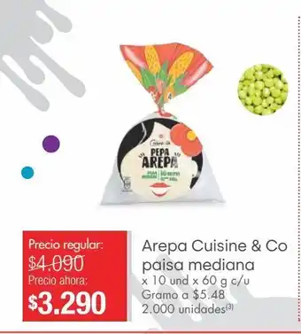 Metro Arepas cuisine & co x 10un x 60g oferta