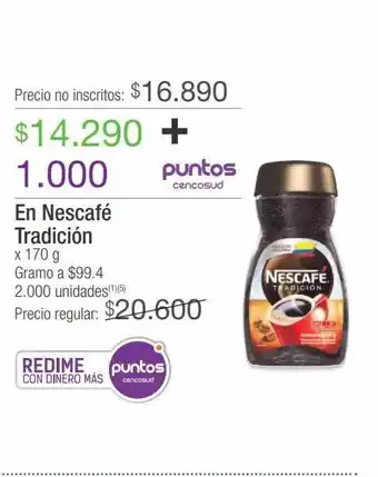 Jumbo En nescafé tradición oferta