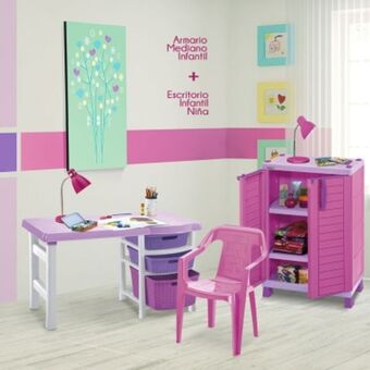 Combo alcoba infantil (armario + escritorio + silla)