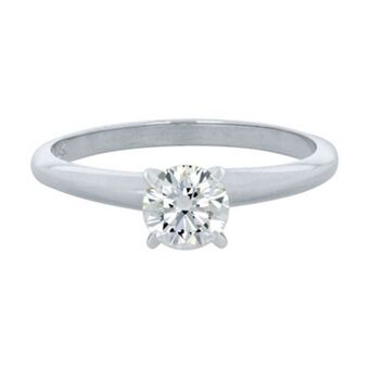 Kevin's Joyeros Anillo en oro blanco de 18 kilates, con diamante central de 0.80 ct oferta